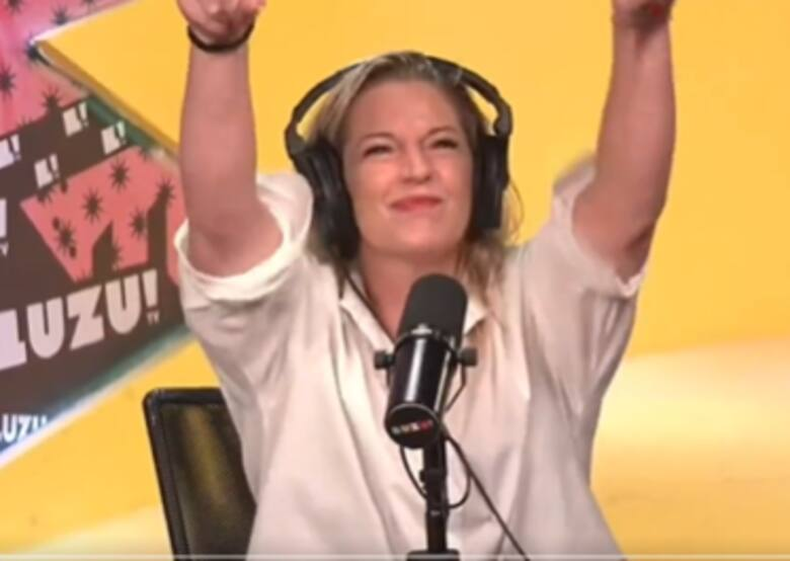 Carina Zampini, en Luzu TV. 