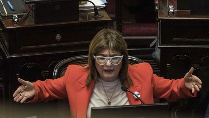 La senadora Patricia Bullrich, al frente de las negociaciones por cambios en la reforma laboral que impulsa el Gobierno.