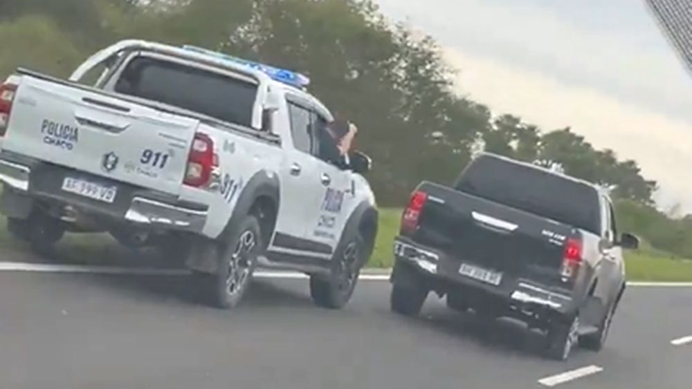 La persecución quedó registrada en video.