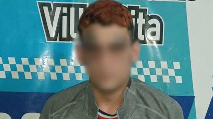 El imputado, al momento de su detención en Lomas.
