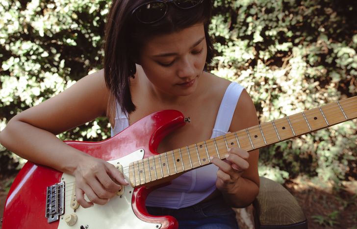 Antonella Restucci, joven artista de la región.&nbsp;