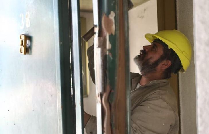 Obras en el Barrio Pami Dr. Ricardo Balbín, en San José.