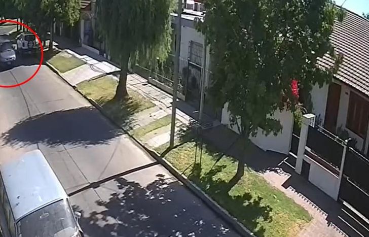 El accidente quedó filmado.