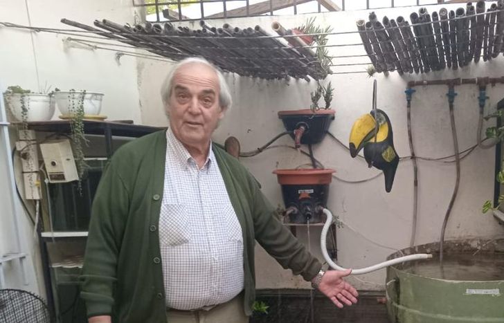 El lomense cuenta con todo el apoyo familiar para desarrollar la crianza de peces.