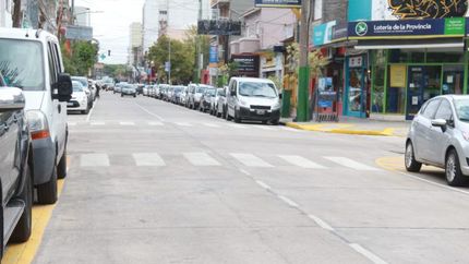En la calle Maipú realizaron diferentes obras de infraestructura.