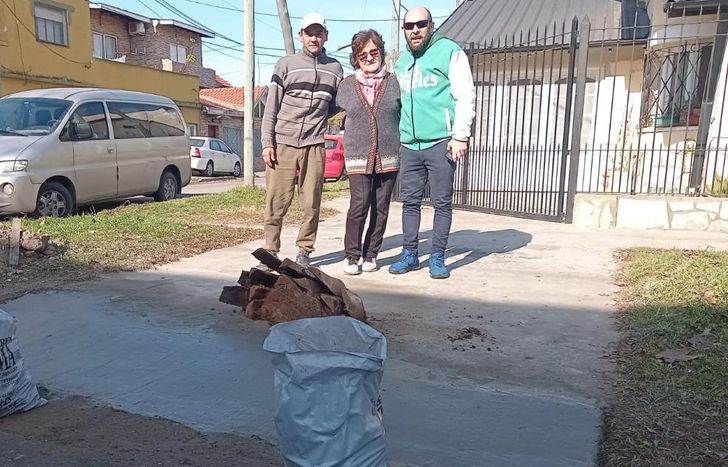 La primera obra del proyecto. El club ya anunció que se vendrán más refacciones en el barrio.