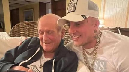 El Polaco junto a Leo Dan, su ídolo.