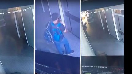 En las cámaras quedaron registrados los rostros de los delincuentes.