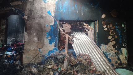 La vivienda quedó destruida. La vivienda quedó destruida.