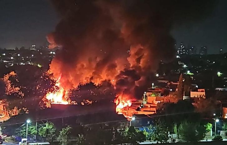 Las imágenes del incendio.