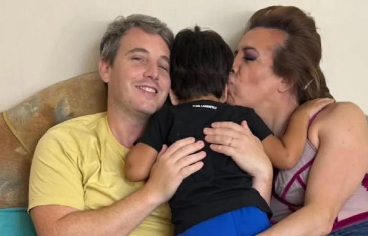 Lizy Tagliani, en familia.