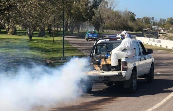 Hubo operativos de desinfección en los parques.