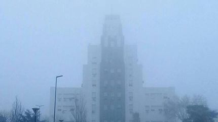 El Palacio del Municipio de Lomas esta mañana.