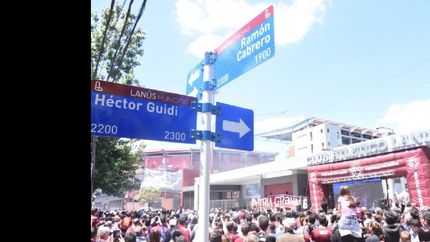 La esquina Cabrero y Guidi, la nueva dirección de la cancha de Lanús.