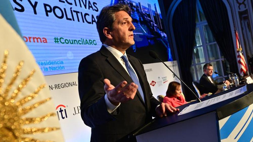 Massa, en el evento del Consejo de las Américas.