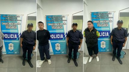 Los sospechosos fueron trasladados a la Comisaría 8° de Lomas.