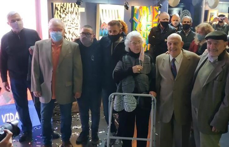 Fioravanti junto a colegas y amigos. Una emotiva jornada.