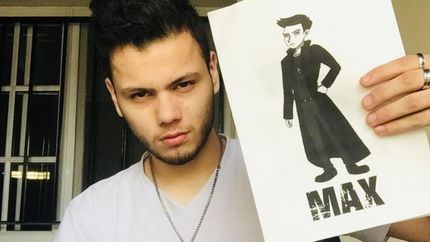 Leandro, orgulloso de haber concretado uno de sus proyectos.