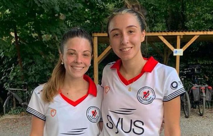 Valentina Marcucci junto a su compañero Catalina Fortes.