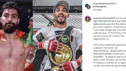 Mastromarini le escribió directamente a Dana White, presidente de la UFC.