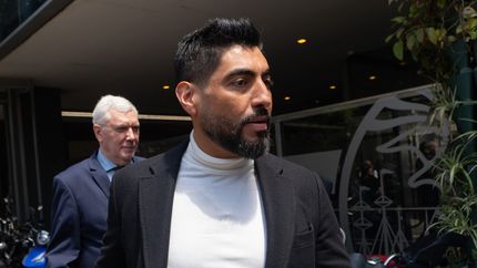 Facundo Moyano, tras la audiencia de esta mañana.