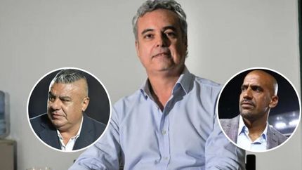 Eduardo Spinosa salió a bancar a Chiqui Tapia en su cruce con Juan Sebastián Verón.