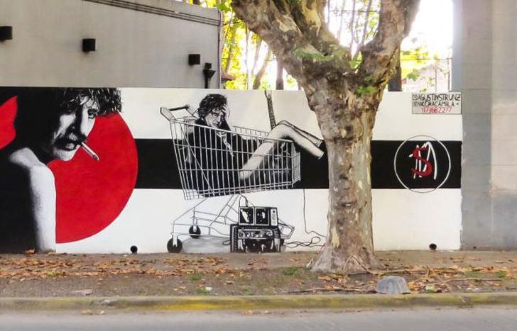 Mural de Charly en Oliden y Sixto Fernández.