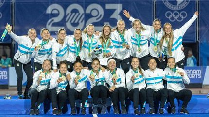 Las Leonas de oro en Santiago.