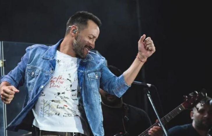 El cantautor, en La Peña.