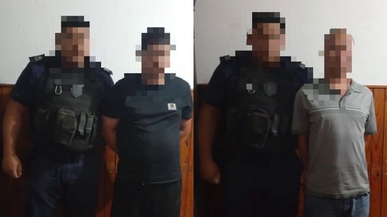 Los dos detenidos por el robo del auto en Lomas de Zamora.