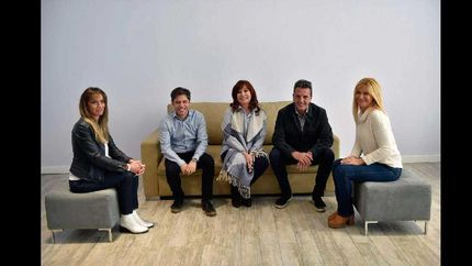 cristina y massa se mostraron por primera vez juntos en la campana