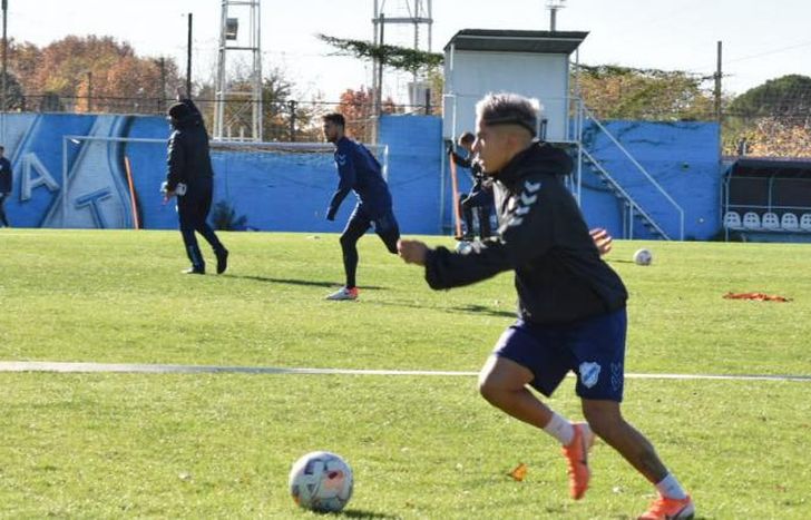 El Gasolero entrenó en la cancha auxiliar.