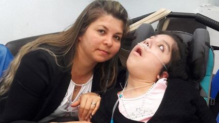Araceli junto a su mamá Mercedes.