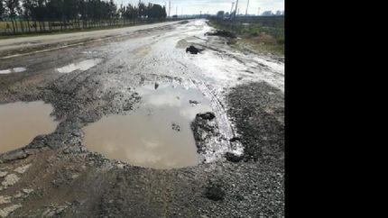 reactivan las obras de repavimentacion de la ruta 16