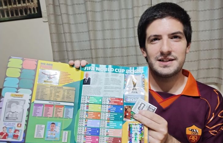 Diego González Massad es de Lomas de Zamora y complet0ó el álbum del Mundial 2026 en sólo 8 días.