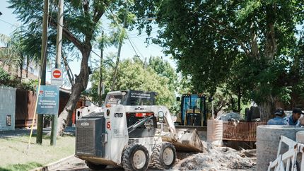 &nbsp;red de desagües sobre las calles San Pedro y Fernández, en Temperley Oeste.&nbsp;