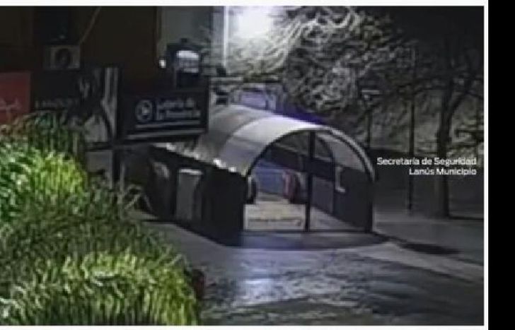 quedó todo filmado gracias a las cámaras de seguridad.