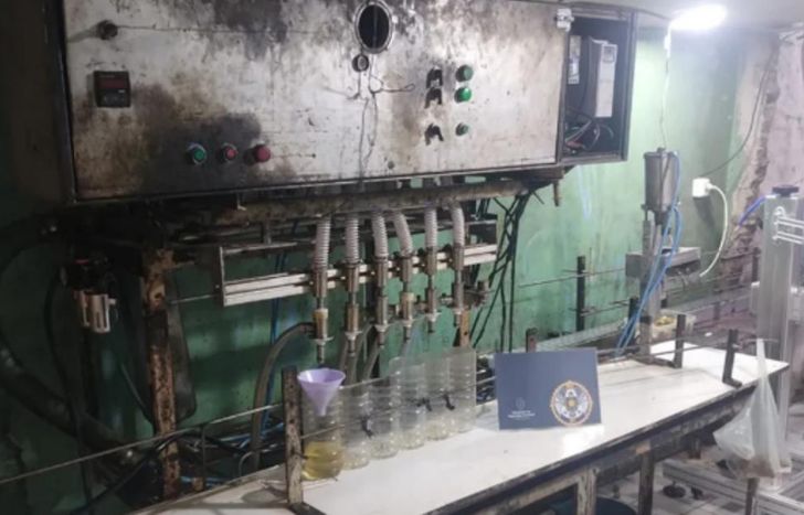 Uno de los sitios allanados por la Policía Federal.