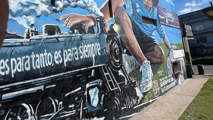 La imagen tiene como protagonista a un nene que lleva puesta la camiseta de Temperley.