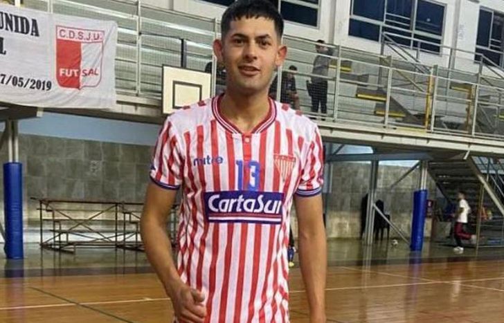 Enzo Delgado, el jugador de Los Andes baleado.