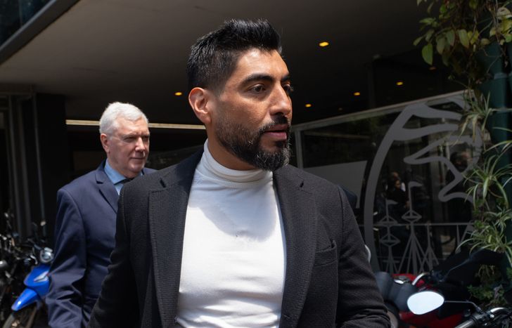 Facundo Moyano, tras la audiencia de esta mañana.