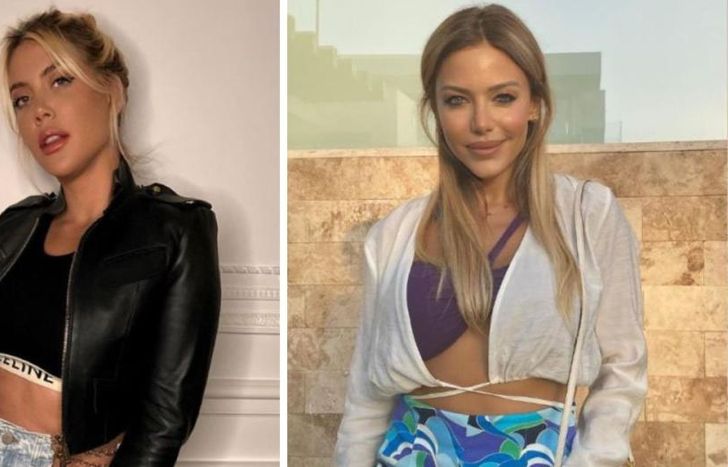 Wanda Nara y Evangelina Anderson, más cerca.