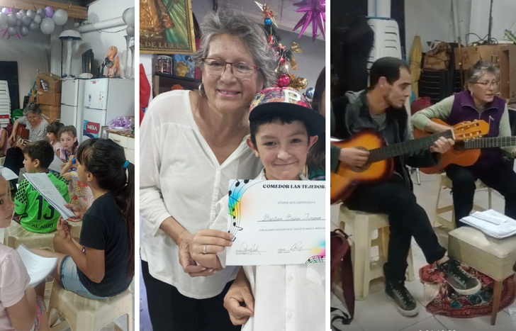 Es de Temperley y este año decidió trasladarse a Albertina para llevar canciones a los chicos de bajos recursos.&nbsp;