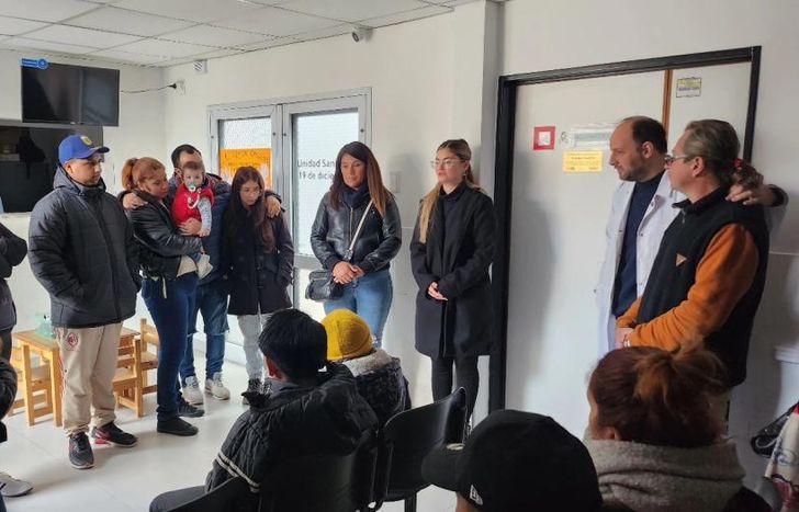 Familiares participaron del homenaje en el Centro Integral de Salud 19 de Diciembre.