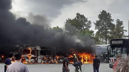 Las brutales imágenes del fuego.