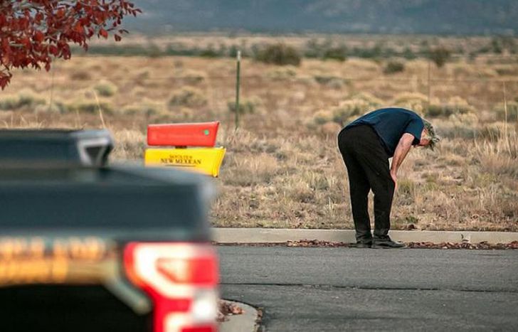 El actor, destrozado tras el accidente.