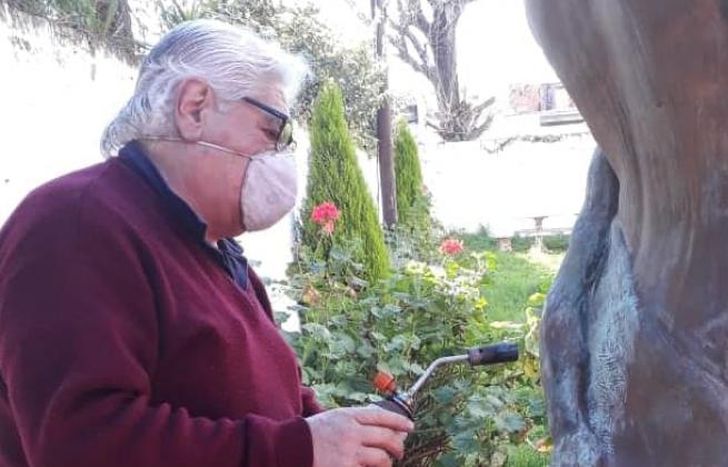 Tito se encargó de restaurar la obra de su padre.