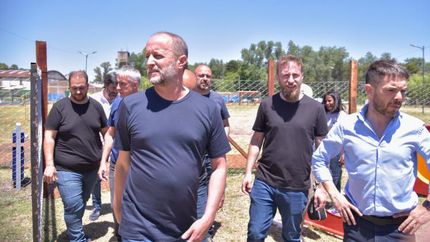 Martin Insaurralde, recorriendo el Parque de Llavallol.