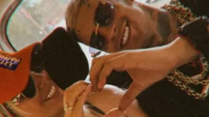 Wanda Nara y L-Gante, juntos.