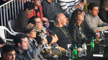 Su última aparición pública, horas antes.